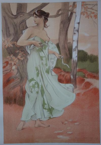 Auguste DONNAY - Artémis, 1897 - Lithographie originale  signée 2