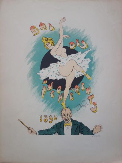 Maurice Neumont - Bal des incohérents, Lithographie originale signée  (1896) 2