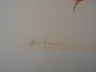 Paul César HELLEU - Etude de Mère et Filles - Gravure originale signée au crayon 2