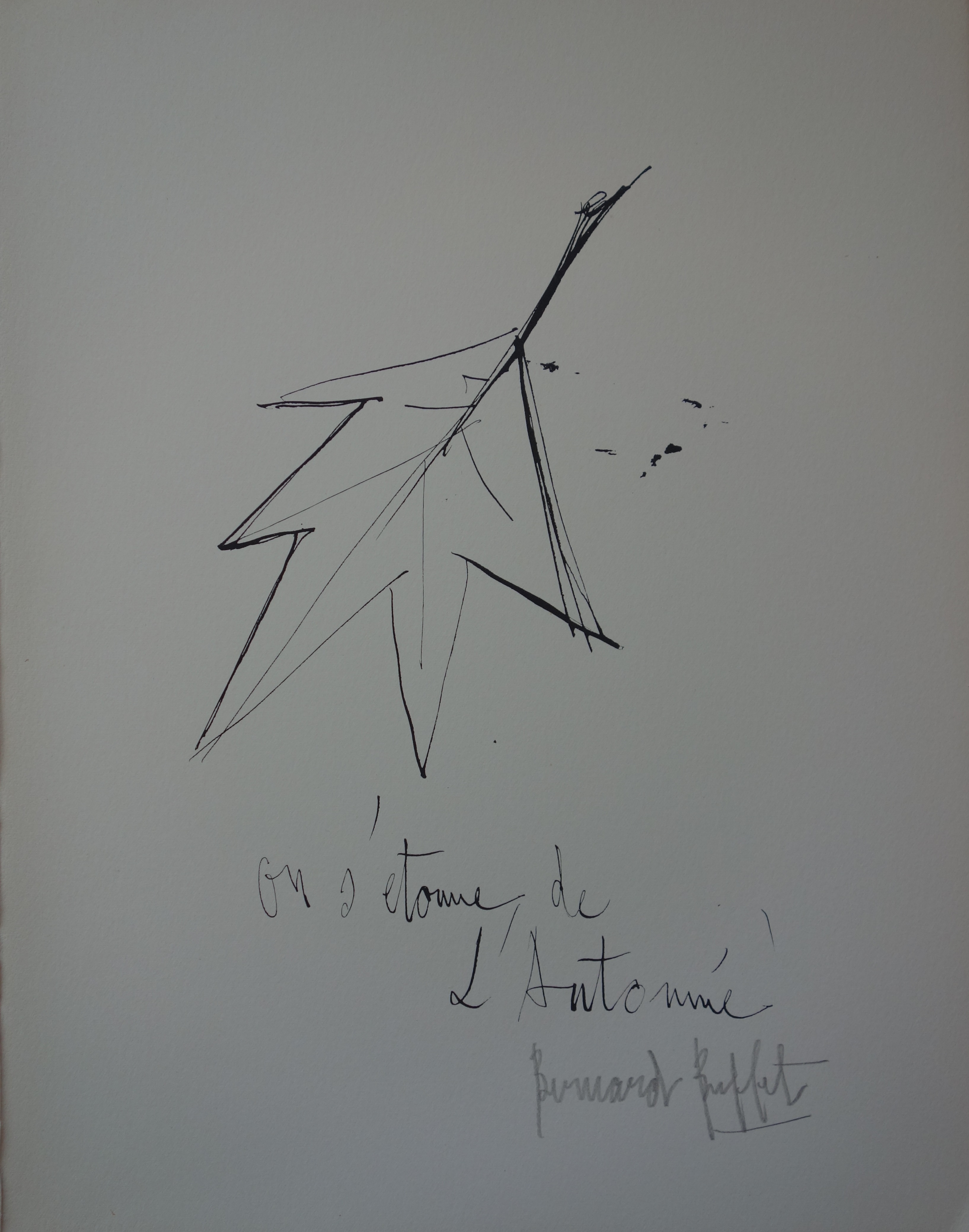 Gravure Couleur Hans Kaesler – Automne Ensoleillé, Signée, 60/150, XXe