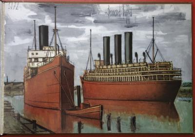 Bernard BUFFET : Bateaux, Catalogue Galerie Garnier 1973 2