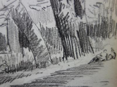 Gustave POETZSCH (1870-1950) - Balade en barque - Dessin original signé 2