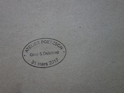 Gustave POETZSCH : Etude de figure étrusque - Dessin original 2