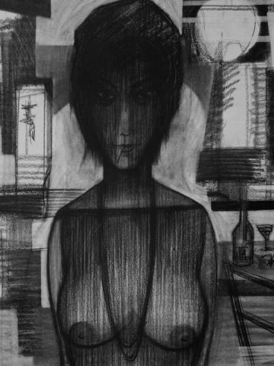 Sacha CHIMKEVITCH - Woman of the Night - Original signed pastel drawing 2
