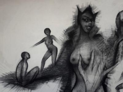 Sacha CHIMKEVITCH: Star of Desire - Original signed pastel drawing 2