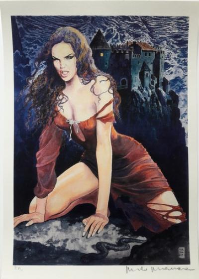 Milo MANARA - The Dark Castle, 2012 - Lithographie signée 2