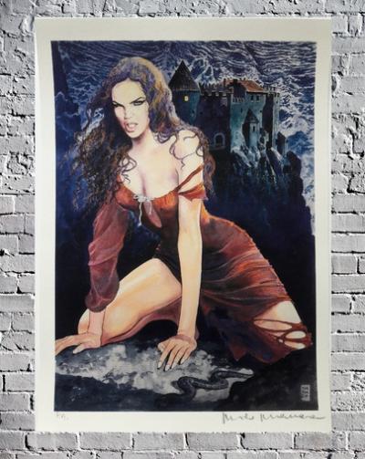 Milo MANARA - The Dark Castle, 2012 - Lithographie signée 2