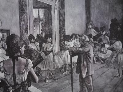 Edgar DEGAS (d’après) : La classe de Danse - Gravure originale 2