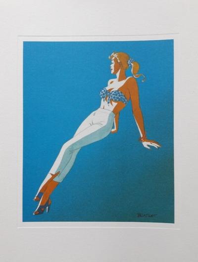 Philippe BERTHET - Pin up n°6 - Lithographie signée 2