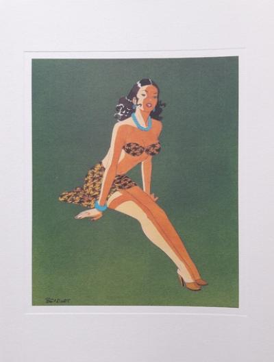 Philippe BERTHET-  Pin up n°8, 2002 - Lithographie signée et numérotée 2