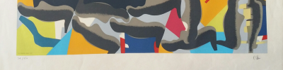 Maurice Esteve  - Rivanoir II -1969 -  Lithographie signée au crayon 2