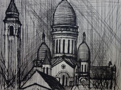 Bernard Buffet : Montmartre, le Sacré Coeur - Gravure originale signée 2