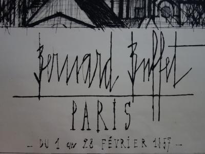 Bernard Buffet : Montmartre, le Sacré Coeur - Gravure originale signée 2