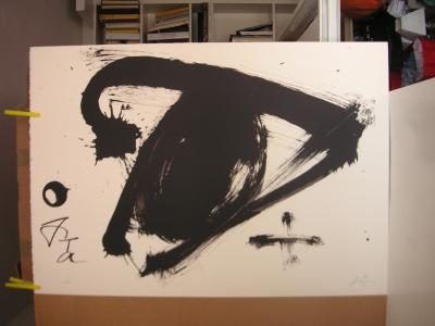 Antoni TAPIES - Jeux Olympiques  de Barcelone, 1992 -Grande  lithographie originale signée au crayon 2