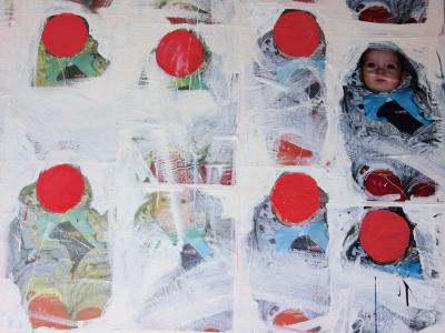 Philippe PASQUA : Babies, 1998 - Acrylique sur toile signée 2