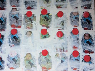 Philippe PASQUA : Babies, 1998 - Acrylique sur toile signée 2