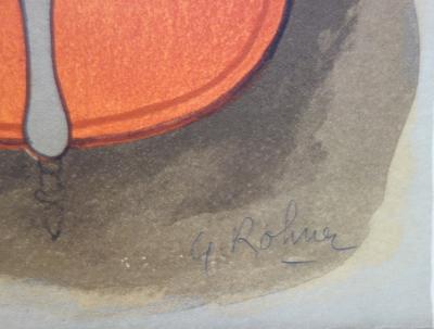 Gérard Rohner : Violon et violoncelle - Lithographie originale Signée 2