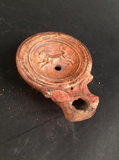 Lampe à huile en terre cuite 2
