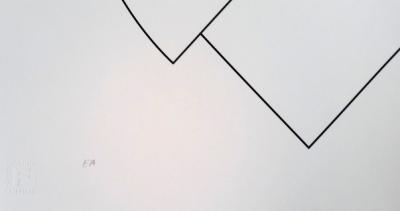 Gottfried HONEGGER - Composition géométrique (rouge, jaune, noir), 2015, Sérigraphie signée 2