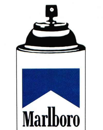 Death NYC - Death Smoke Blue, 2014 - Sérigraphie originale signée 2