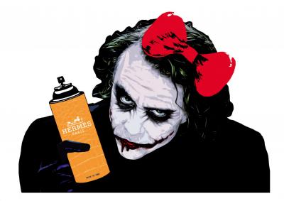Death NYC - Joker Spray H - Sérigraphie originale signée 2
