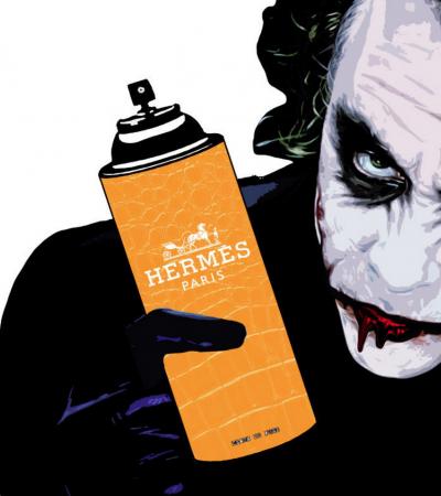 Death NYC - Joker Spray H - Sérigraphie originale signée 2