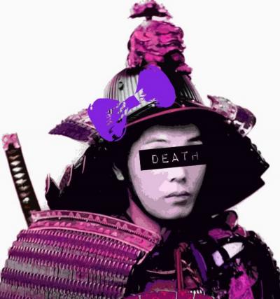 Death NYC - Samurai purple, 2015 - Sérigraphie signée au crayon 2