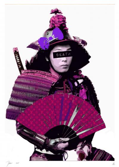 Death NYC - Samurai purple, 2015 - Sérigraphie signée au crayon 2