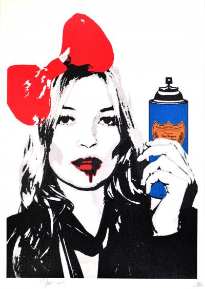 Death NYC - Kate Drunk Bomb, 2012 - Sérigraphie signée au crayon 2