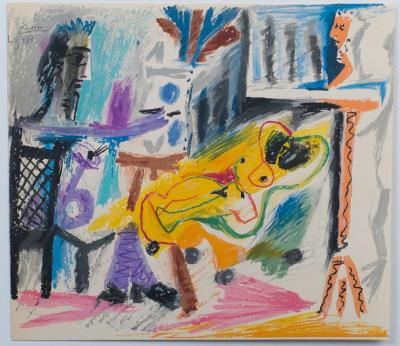 Pablo PICASSO : Le peintre et son modèle - Lithographie signée 2