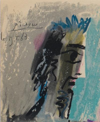 Pablo PICASSO : Le peintre et son modèle - Lithographie signée 2