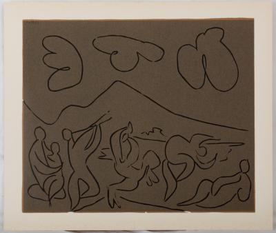 Pablo Picasso: Bacchanalia, the Dance of the Fauns - Linocut (1962) 2