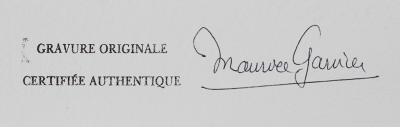 Bernard BUFFET - Près de la rivière, Gravure originale signée 2