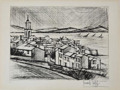 ベルナール・ビュッフェ、【SAINT-TROPEZ-Le port】（Bernard