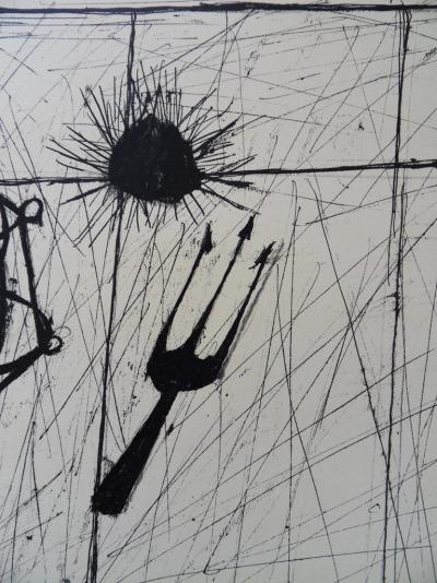 Bernard BUFFET (1928-1999) - Lampe tempête, Lithographie signée 2