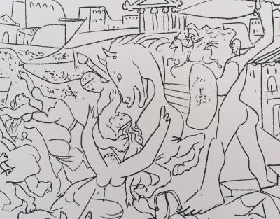 Pablo PICASSO (d’après) - Enlèvement des Sabines - Lithographie 2