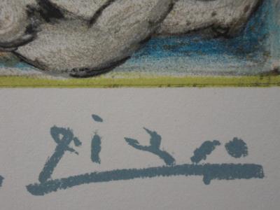Pablo PICASSO (after) - Small lying nude, Signed Lithograph 2