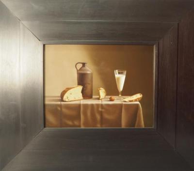 Pierre-Yves RUSSO (1967). Le pain. Huile sur panneau 2