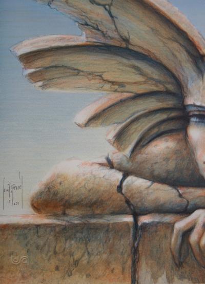 Francis de SAINT GENIES : Enigme, Liberté - Lithographie originale signée 2