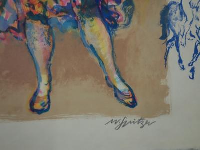 Walter SPITZER : Les saltimbanques musiciens - Lithographie originale signée 2