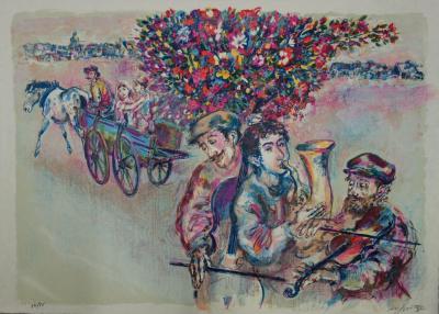 Walter SPITZER : Le Mariage Juif - Lithographie originale signée 2