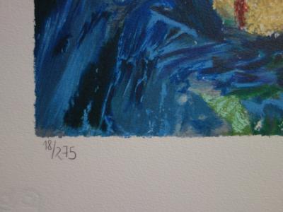 Yvonne CHEFFER DELOUIS: Strohhut - Original signierte Lithographie 2
