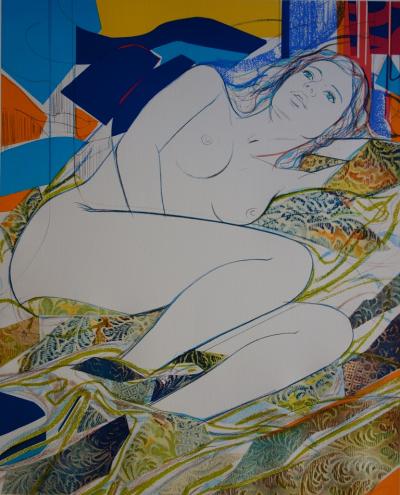Jean-Baptiste VALADIE : Les yeux bleus - Lithographie originale signée 2