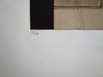 André MINAUX : Nature morte cubiste - Gravure originale signée 2