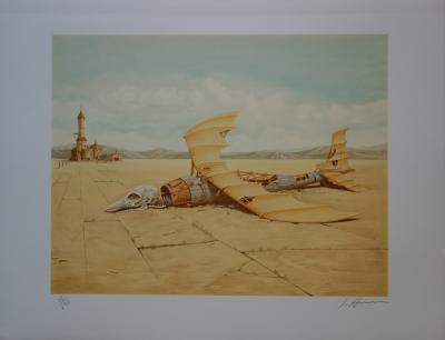 Judson HUSS (1942-2008) : Dead Zeppelin - Lithographie originale signée 2