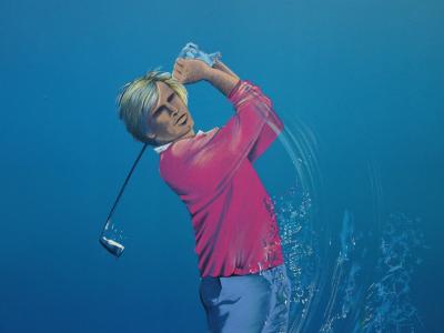 Pierre-Jean COUARRAZE : Golf, Birdy - Lithographie originale signée 2