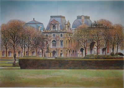 Rolf RAFFLEWSKI : Le Musée du Louvre - Lithographie originale signée 2