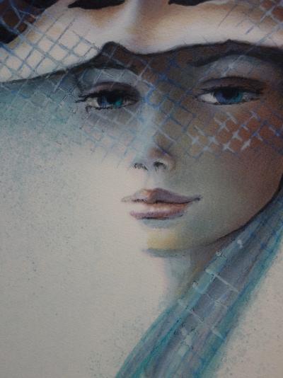 Francis de SAINT GENIES : Violette - Lithographie originale signée 2