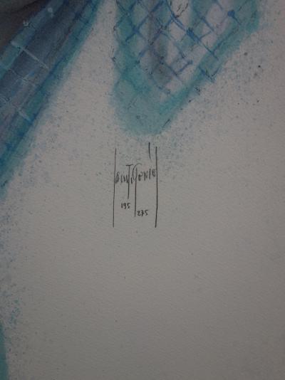 Francis de SAINT GENIES : Violette - Lithographie originale signée 2