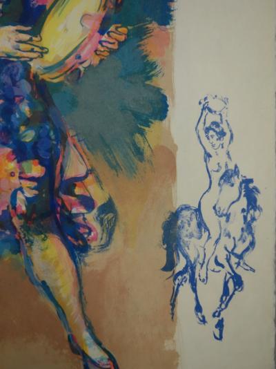 Walter SPITZER : Les saltimbanques musiciens - Lithographie originale signée 2